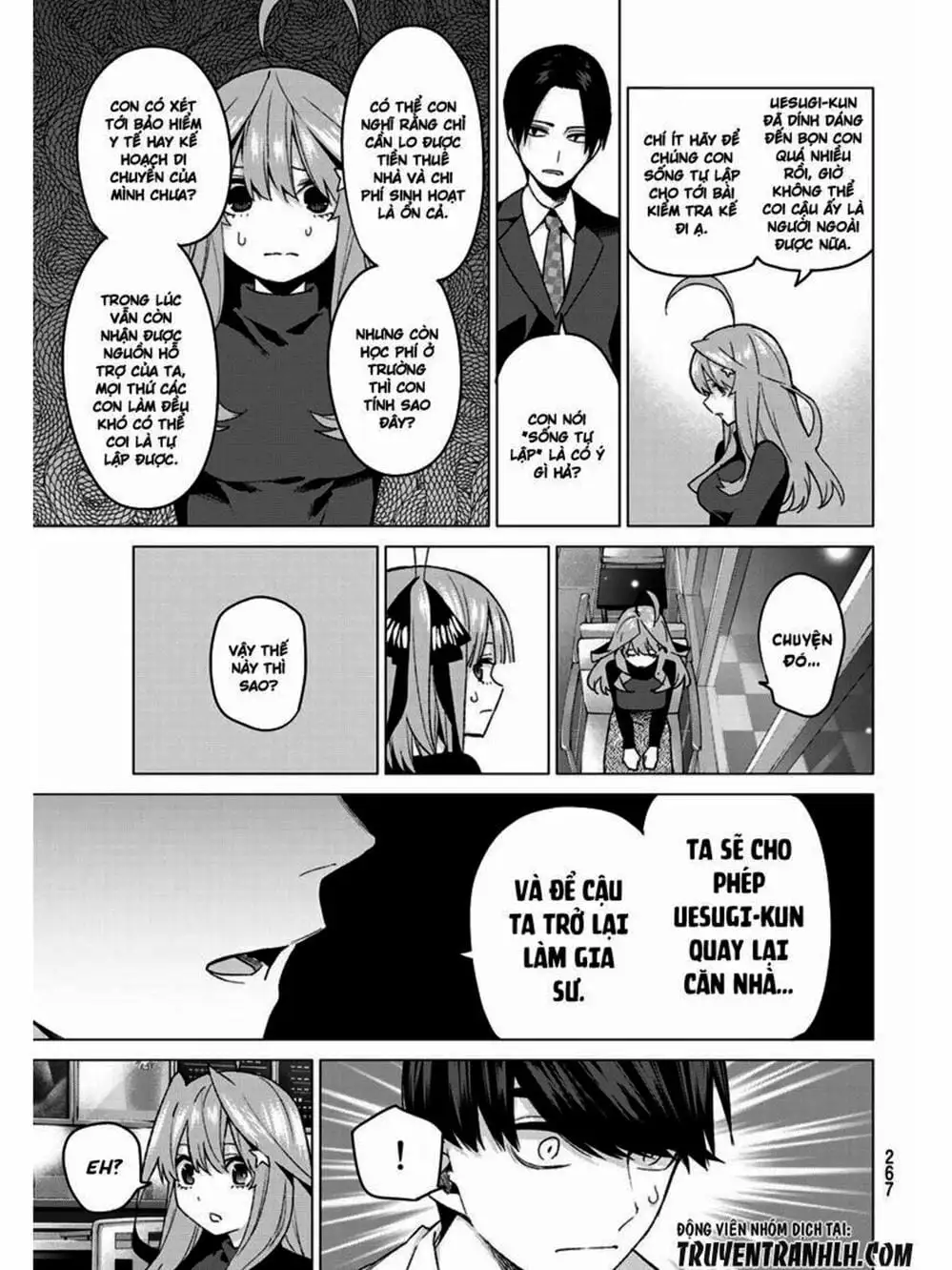 Truyện Tranh Nhà Có 5 Nàng Dâu - Gotoubun No Hanayome trang 6