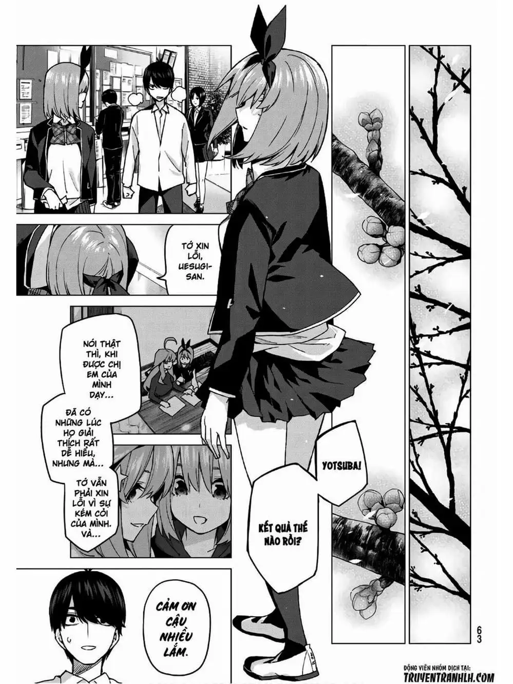 Truyện Tranh Nhà Có 5 Nàng Dâu - Gotoubun No Hanayome trang 6