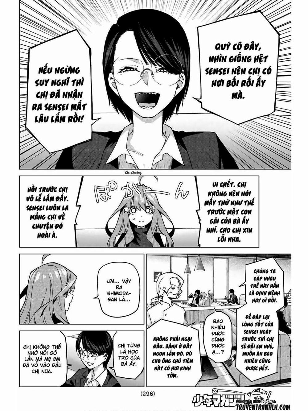 Truyện Tranh Nhà Có 5 Nàng Dâu - Gotoubun No Hanayome trang 6