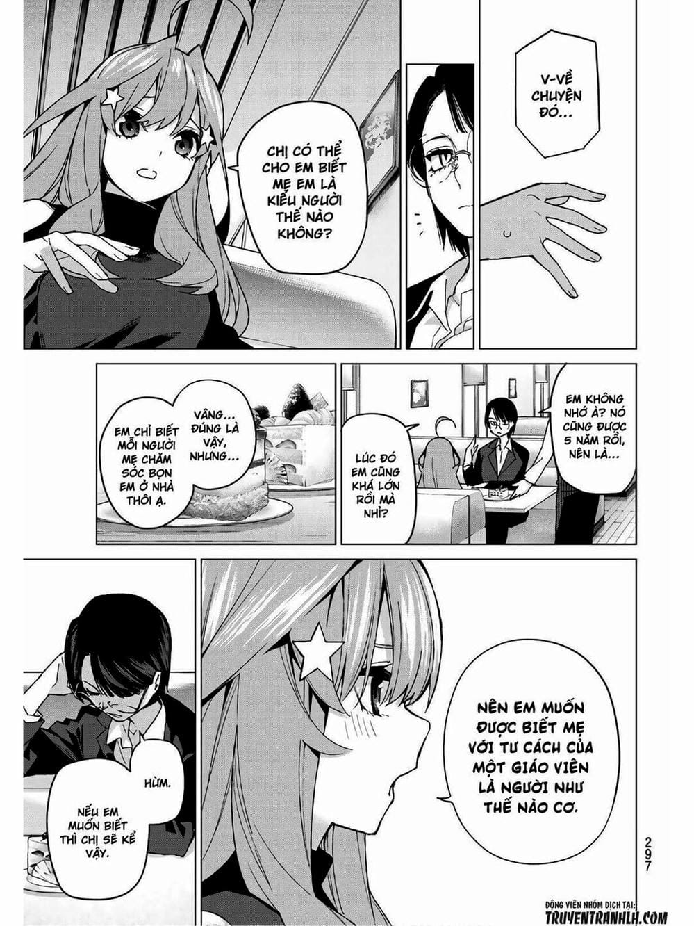 Truyện Tranh Nhà Có 5 Nàng Dâu - Gotoubun No Hanayome trang 6