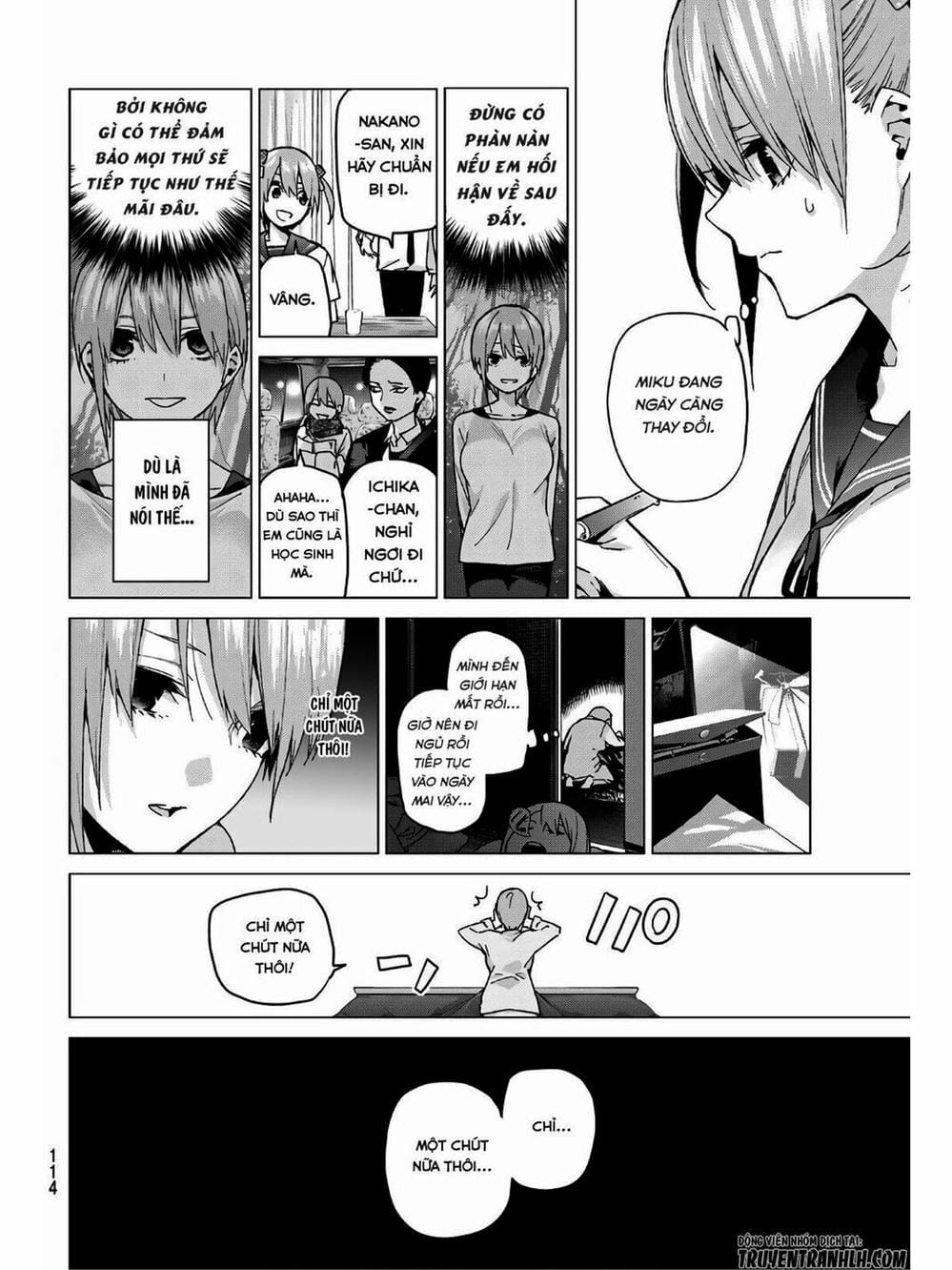 Truyện Tranh Nhà Có 5 Nàng Dâu - Gotoubun No Hanayome trang 6