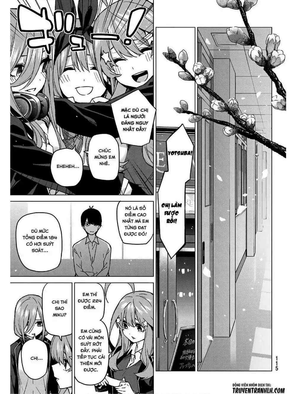 Truyện Tranh Nhà Có 5 Nàng Dâu - Gotoubun No Hanayome trang 6