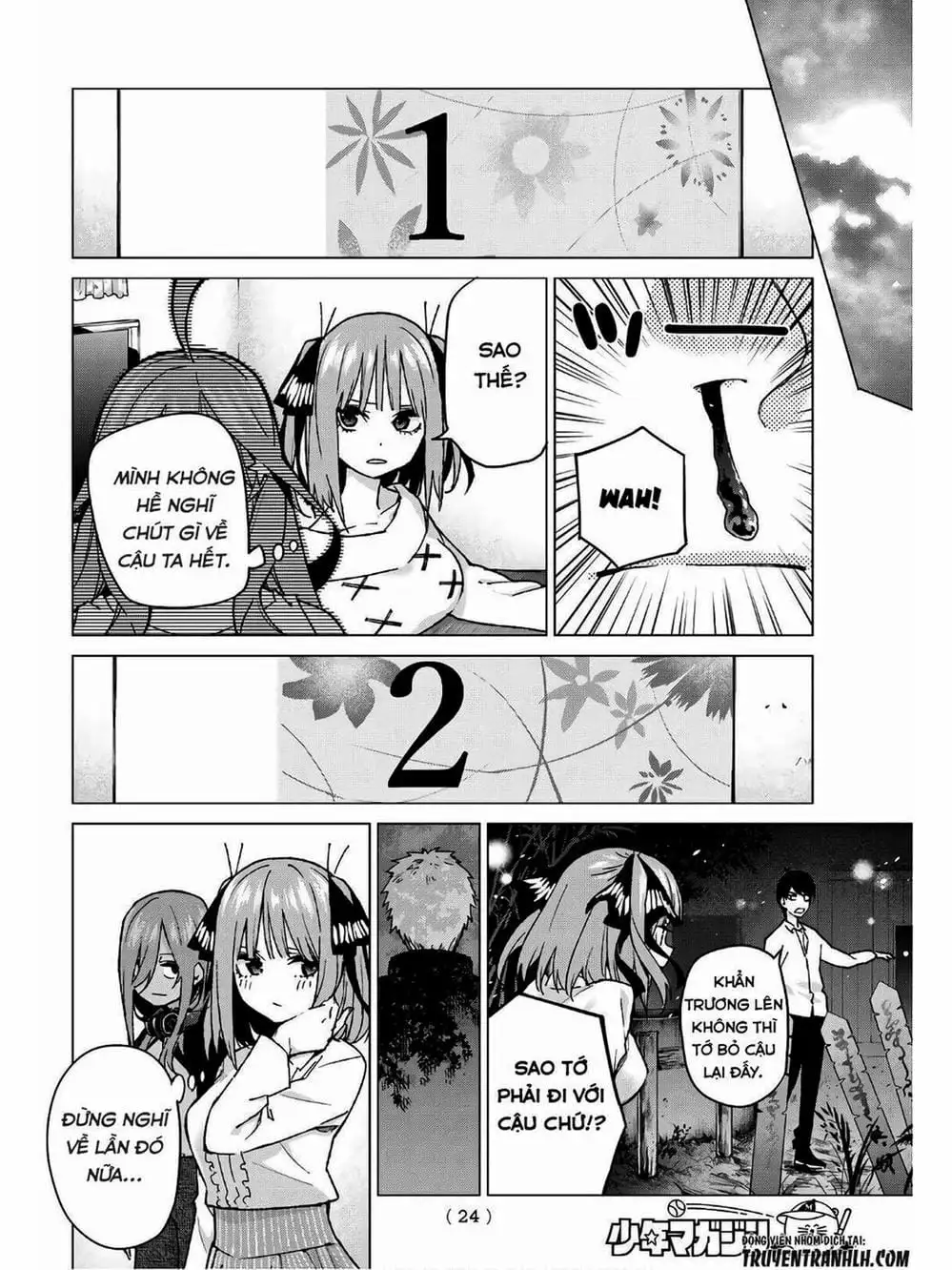 Truyện Tranh Nhà Có 5 Nàng Dâu - Gotoubun No Hanayome trang 6