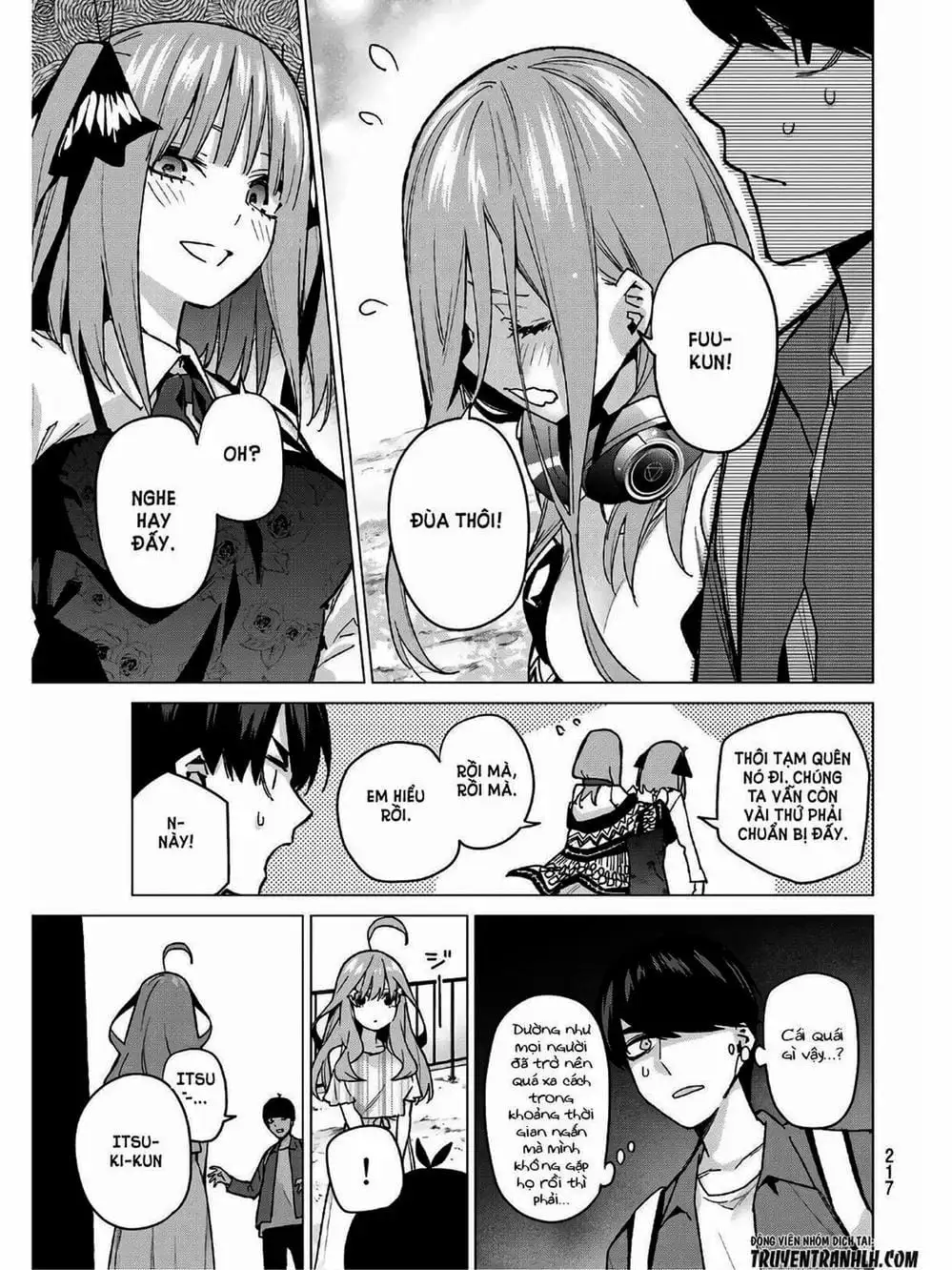 Truyện Tranh Nhà Có 5 Nàng Dâu - Gotoubun No Hanayome trang 6