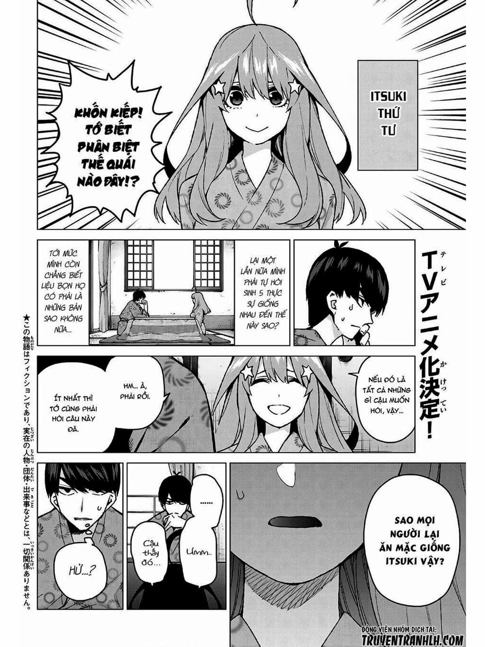 Truyện Tranh Nhà Có 5 Nàng Dâu - Gotoubun No Hanayome trang 6