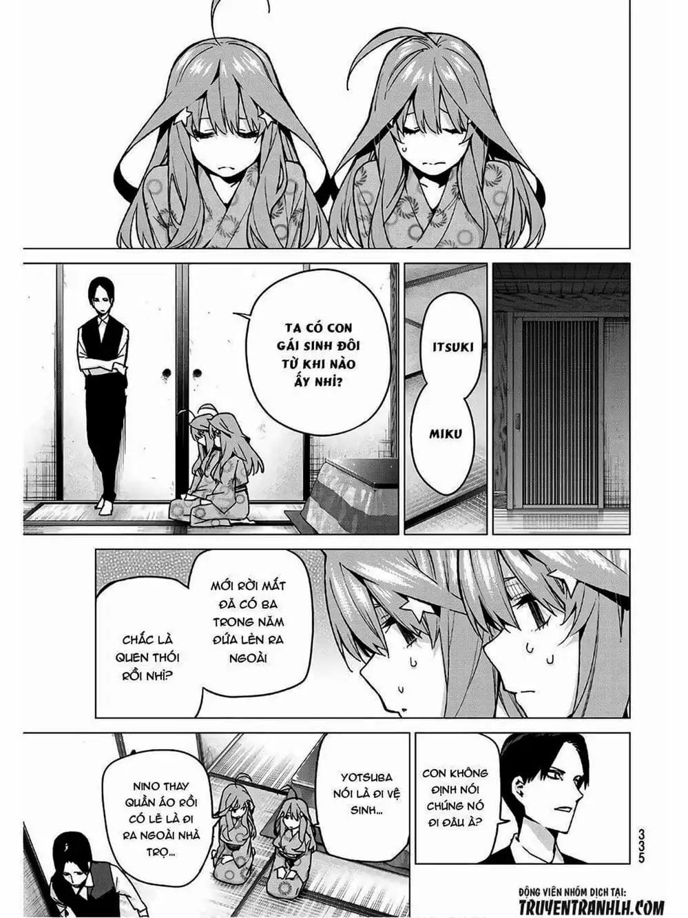 Truyện Tranh Nhà Có 5 Nàng Dâu - Gotoubun No Hanayome trang 6