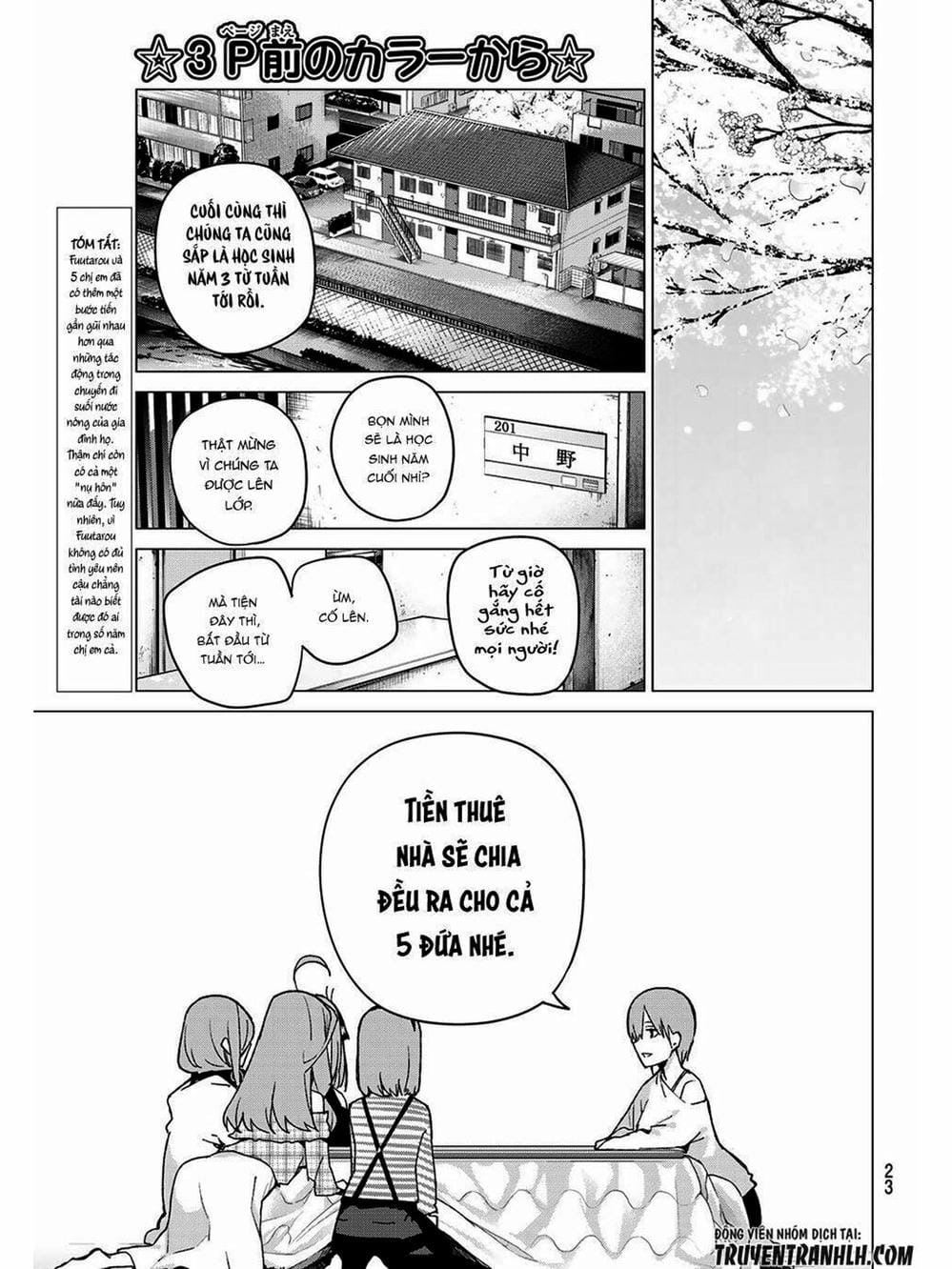 Truyện Tranh Nhà Có 5 Nàng Dâu - Gotoubun No Hanayome trang 6