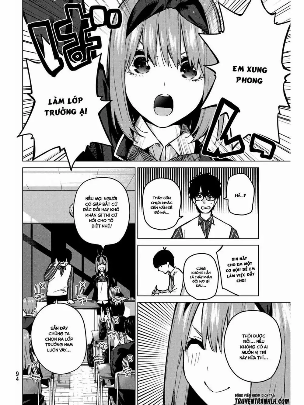 Truyện Tranh Nhà Có 5 Nàng Dâu - Gotoubun No Hanayome trang 6