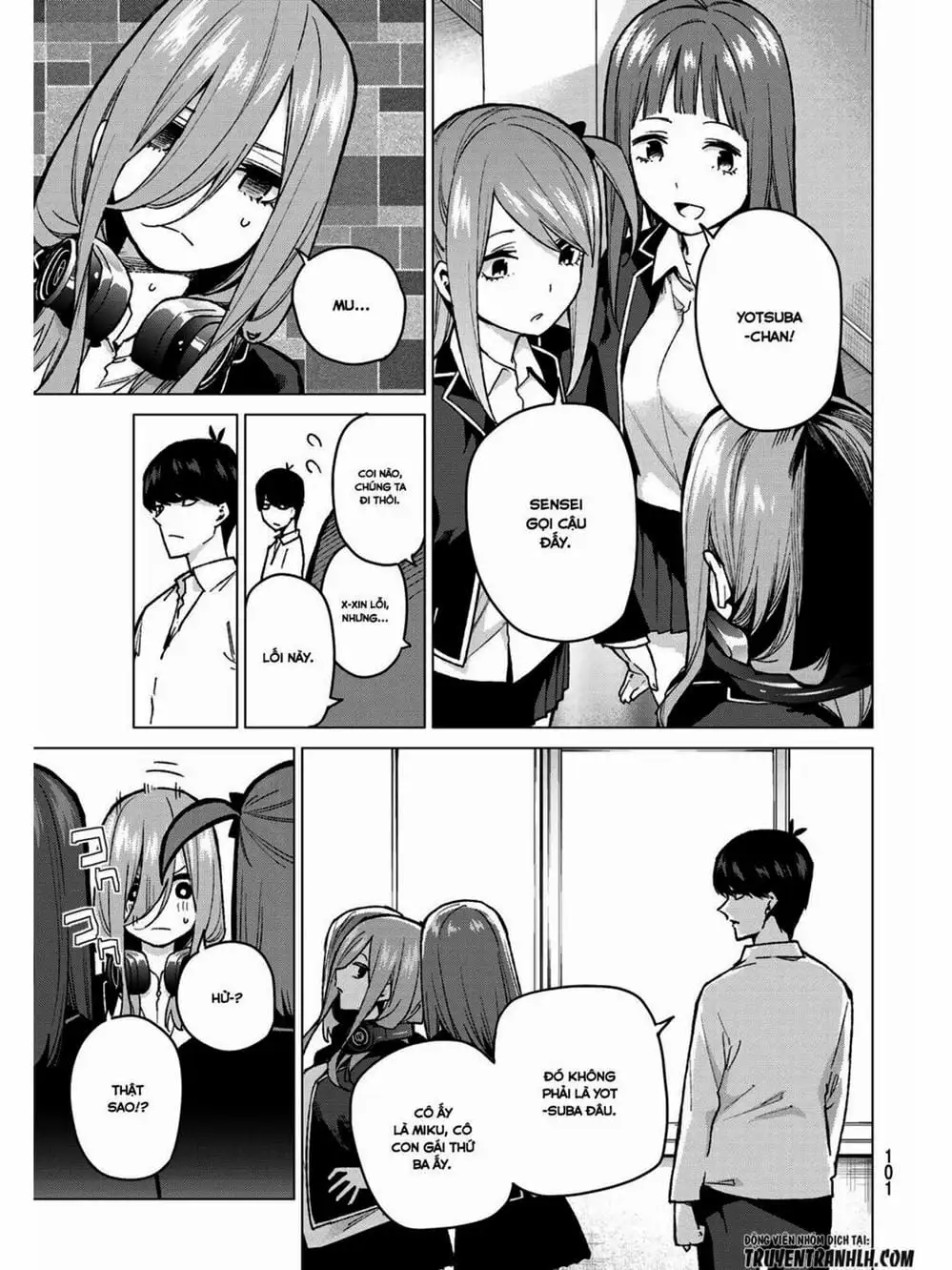 Truyện Tranh Nhà Có 5 Nàng Dâu - Gotoubun No Hanayome trang 6