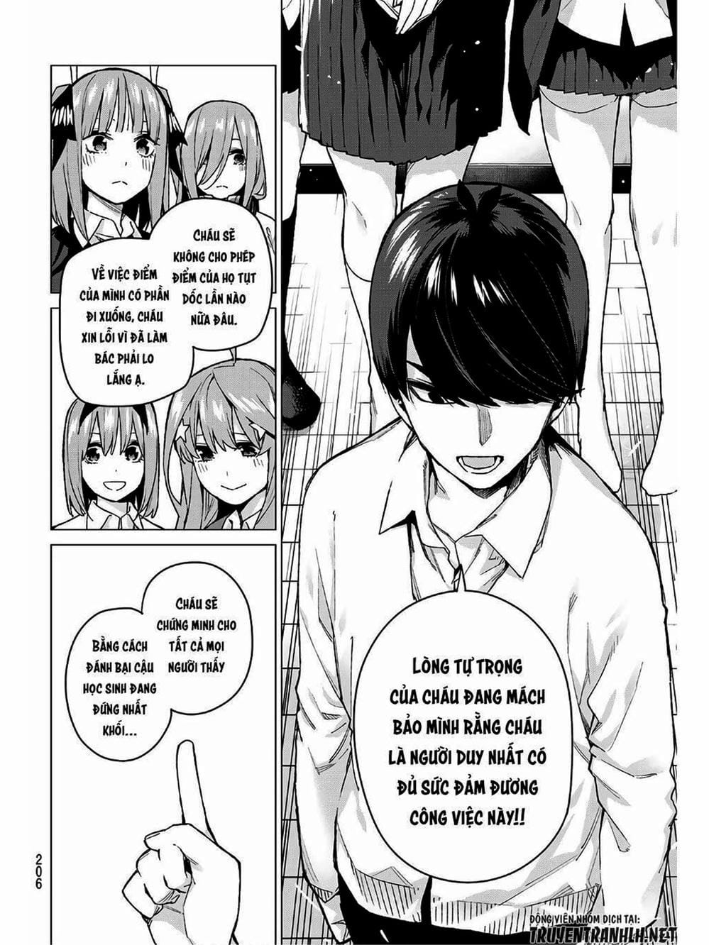 Truyện Tranh Nhà Có 5 Nàng Dâu - Gotoubun No Hanayome trang 6