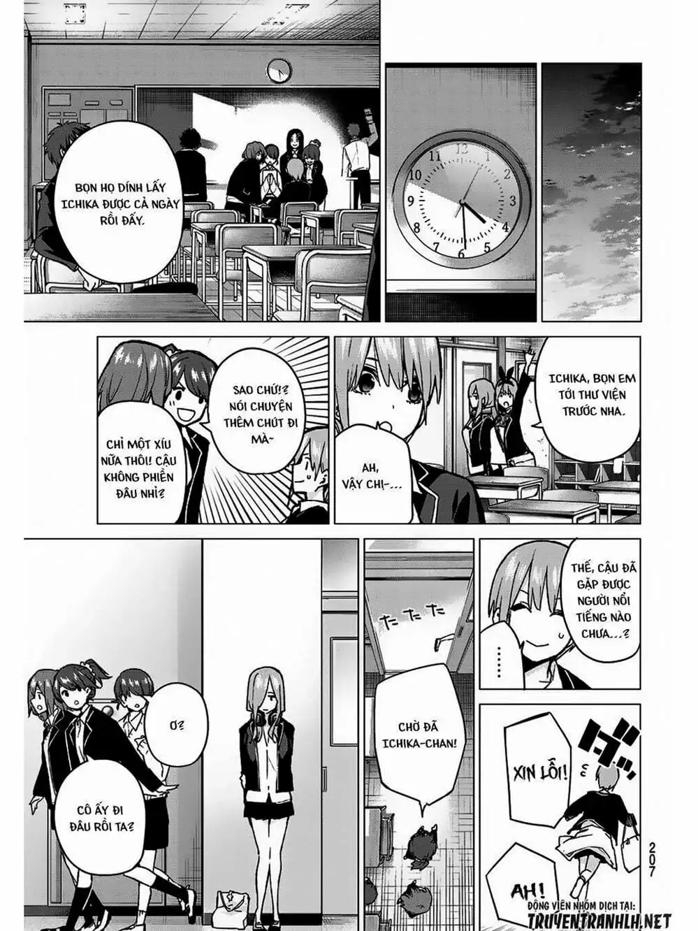 Truyện Tranh Nhà Có 5 Nàng Dâu - Gotoubun No Hanayome trang 6