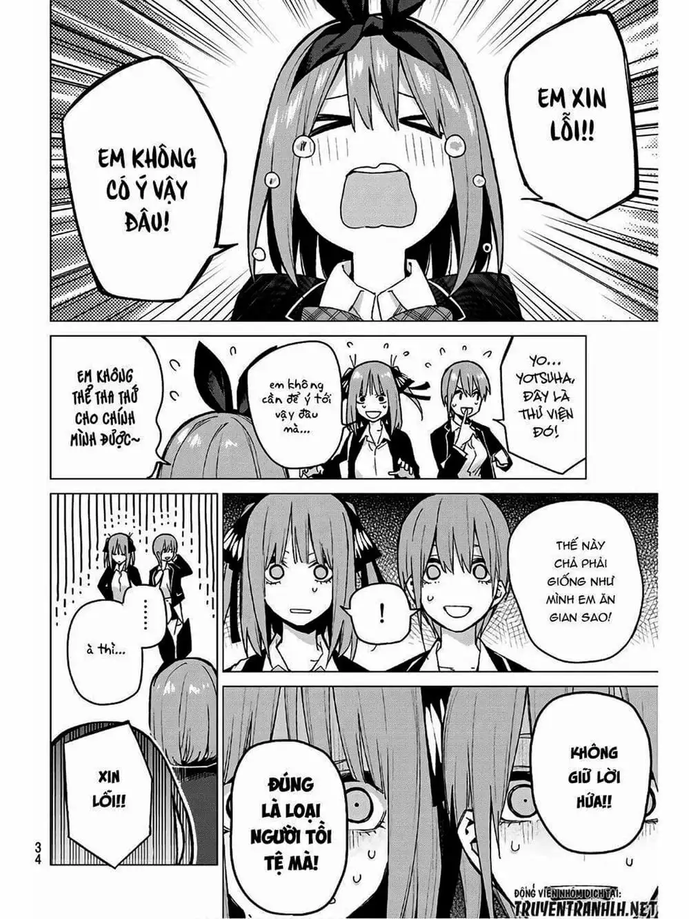 Truyện Tranh Nhà Có 5 Nàng Dâu - Gotoubun No Hanayome trang 6