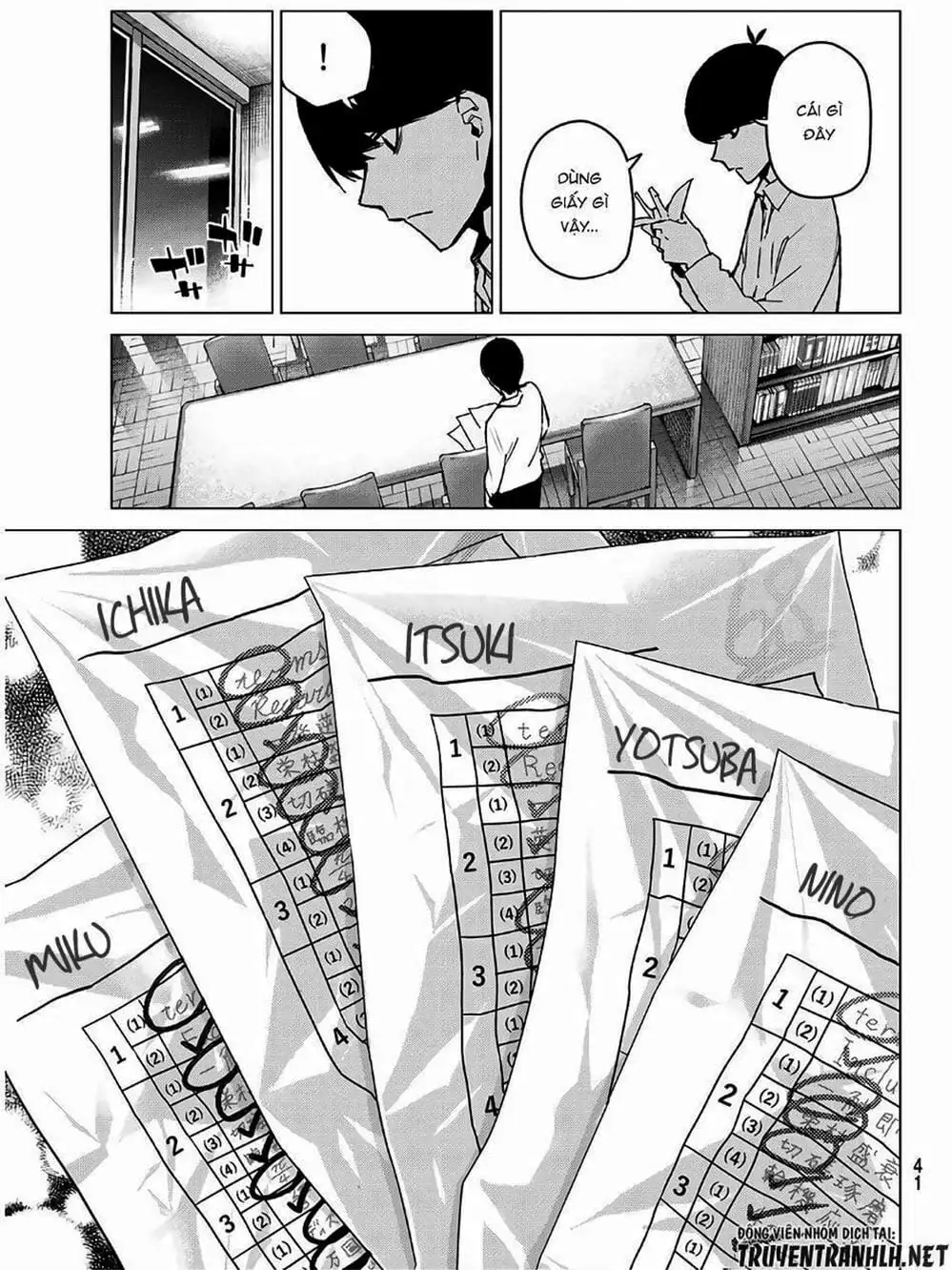 Truyện Tranh Nhà Có 5 Nàng Dâu - Gotoubun No Hanayome trang 6