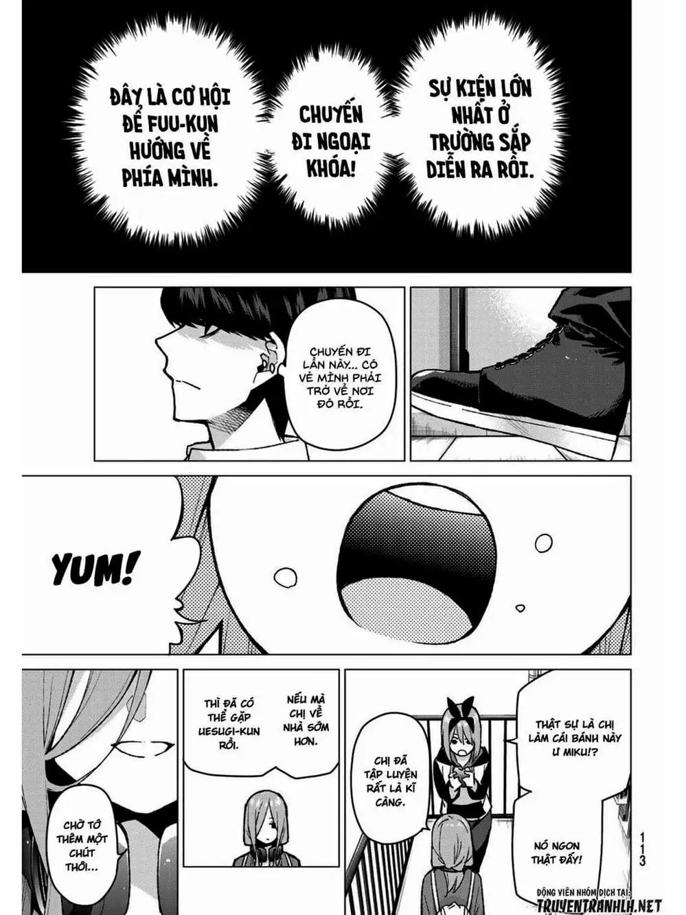 Truyện Tranh Nhà Có 5 Nàng Dâu - Gotoubun No Hanayome trang 6