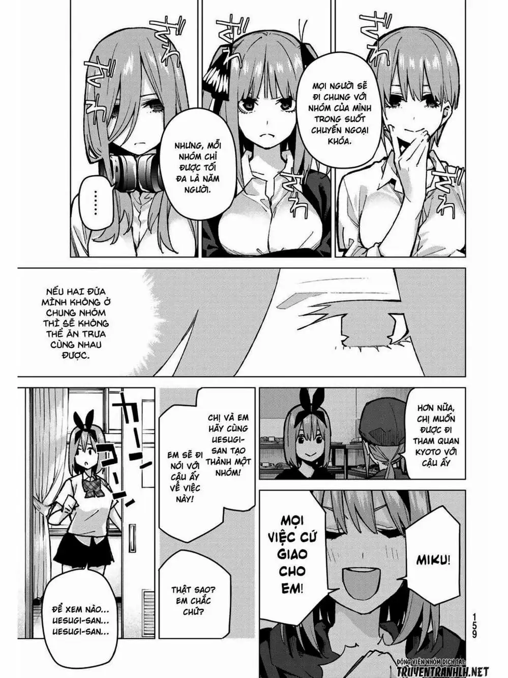 Truyện Tranh Nhà Có 5 Nàng Dâu - Gotoubun No Hanayome trang 6