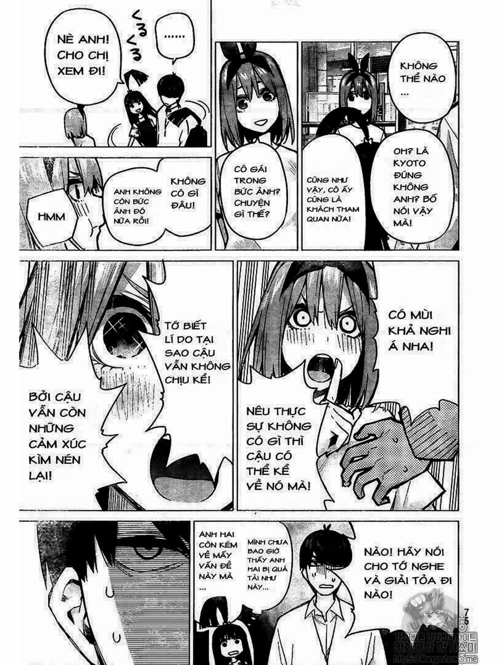 Truyện Tranh Nhà Có 5 Nàng Dâu - Gotoubun No Hanayome trang 6