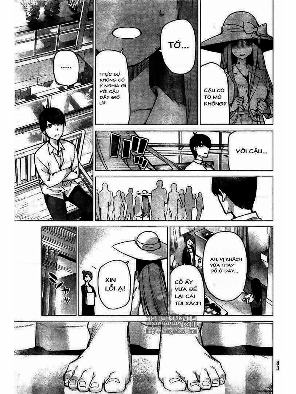 Truyện Tranh Nhà Có 5 Nàng Dâu - Gotoubun No Hanayome trang 6