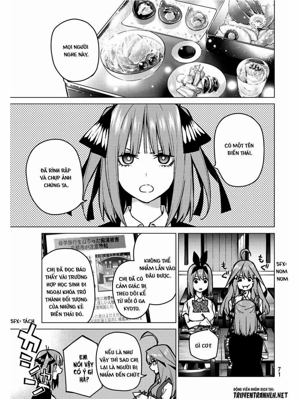 Truyện Tranh Nhà Có 5 Nàng Dâu - Gotoubun No Hanayome trang 6