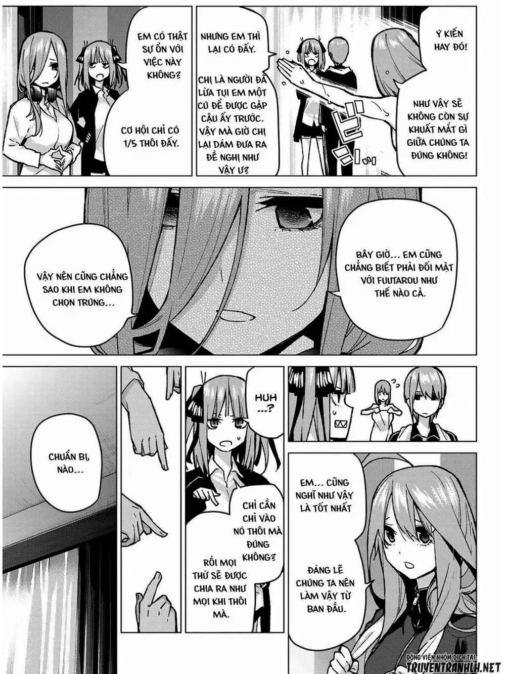 Truyện Tranh Nhà Có 5 Nàng Dâu - Gotoubun No Hanayome trang 6