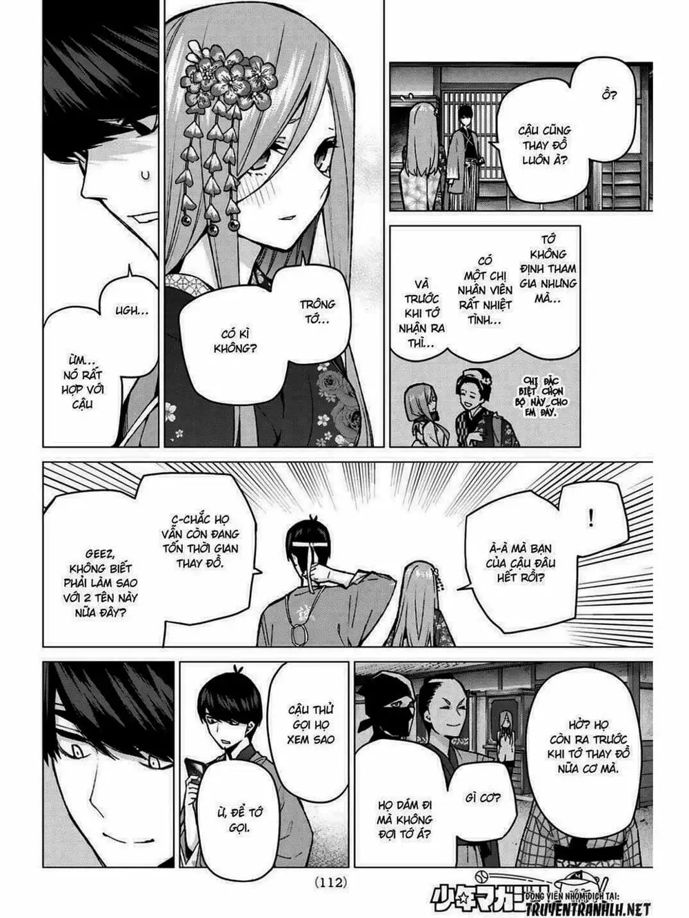 Truyện Tranh Nhà Có 5 Nàng Dâu - Gotoubun No Hanayome trang 6