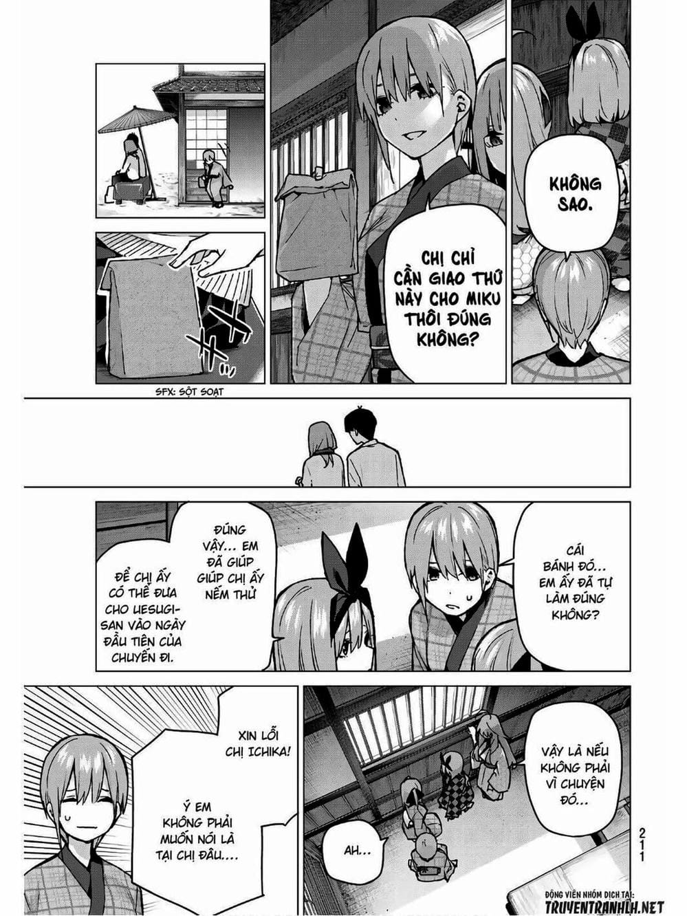 Truyện Tranh Nhà Có 5 Nàng Dâu - Gotoubun No Hanayome trang 6