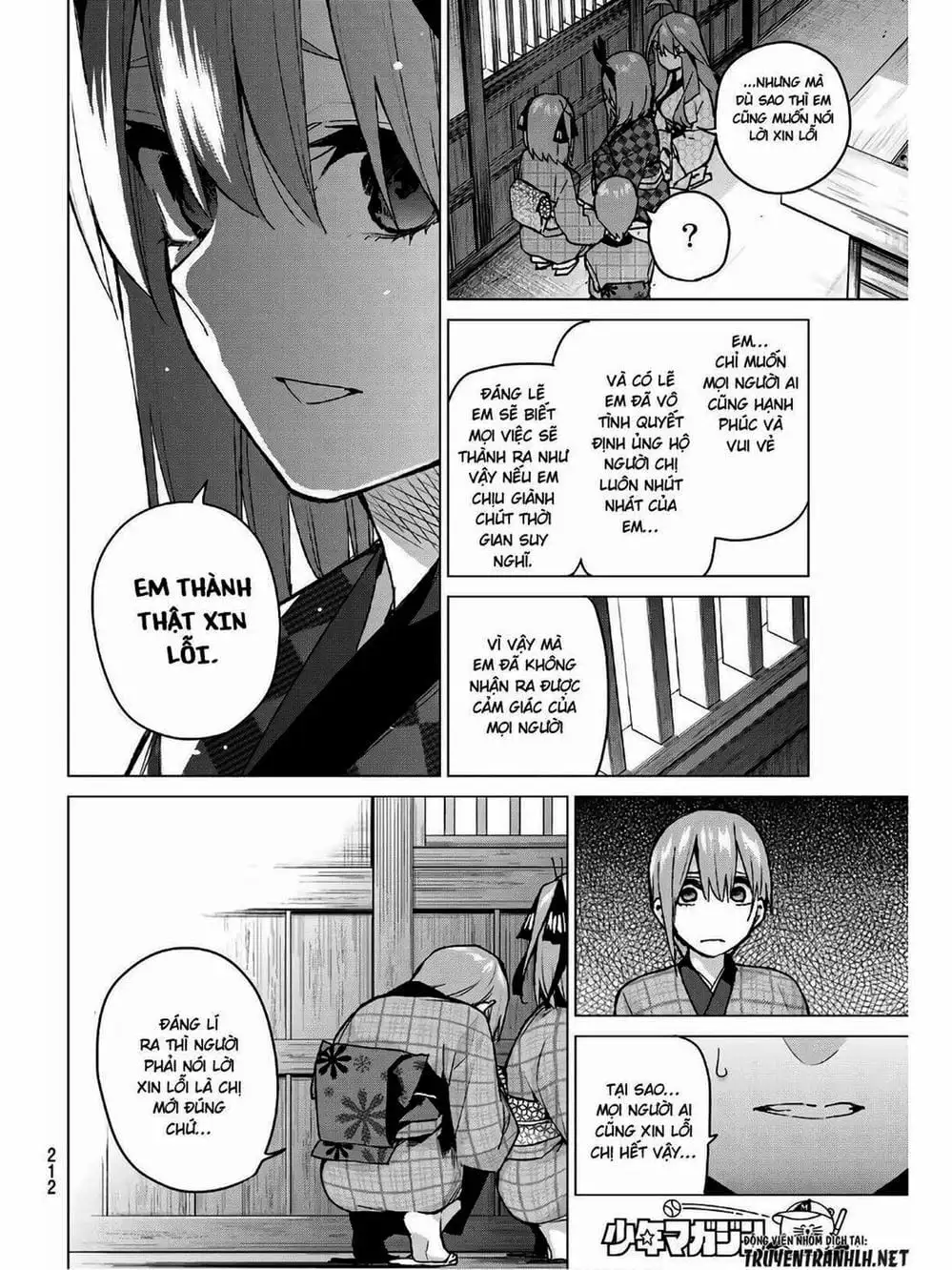 Truyện Tranh Nhà Có 5 Nàng Dâu - Gotoubun No Hanayome trang 6