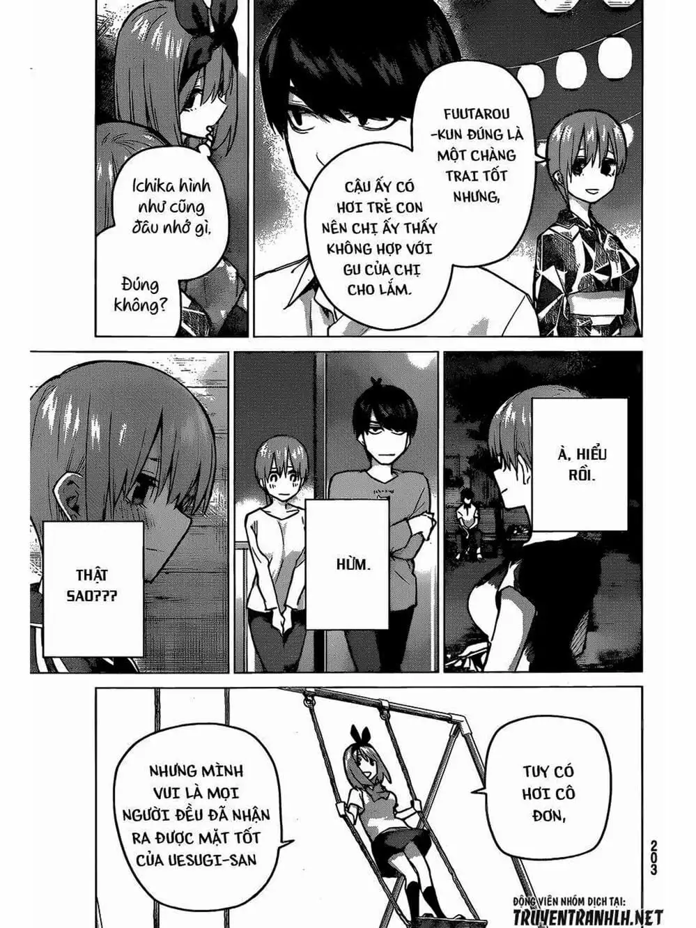 Truyện Tranh Nhà Có 5 Nàng Dâu - Gotoubun No Hanayome trang 6