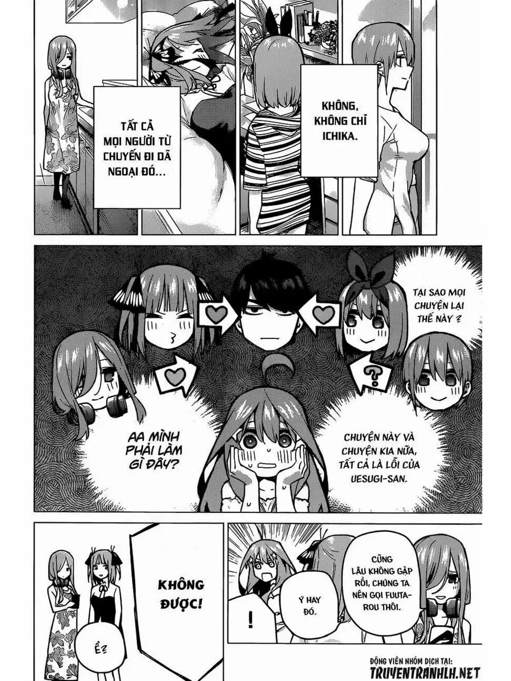Truyện Tranh Nhà Có 5 Nàng Dâu - Gotoubun No Hanayome trang 6