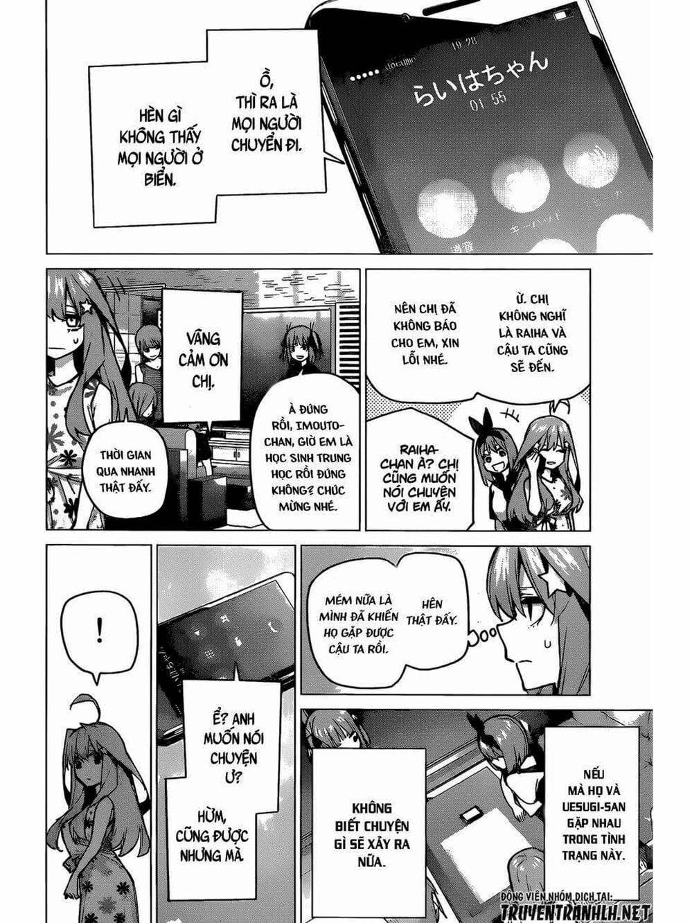 Truyện Tranh Nhà Có 5 Nàng Dâu - Gotoubun No Hanayome trang 6