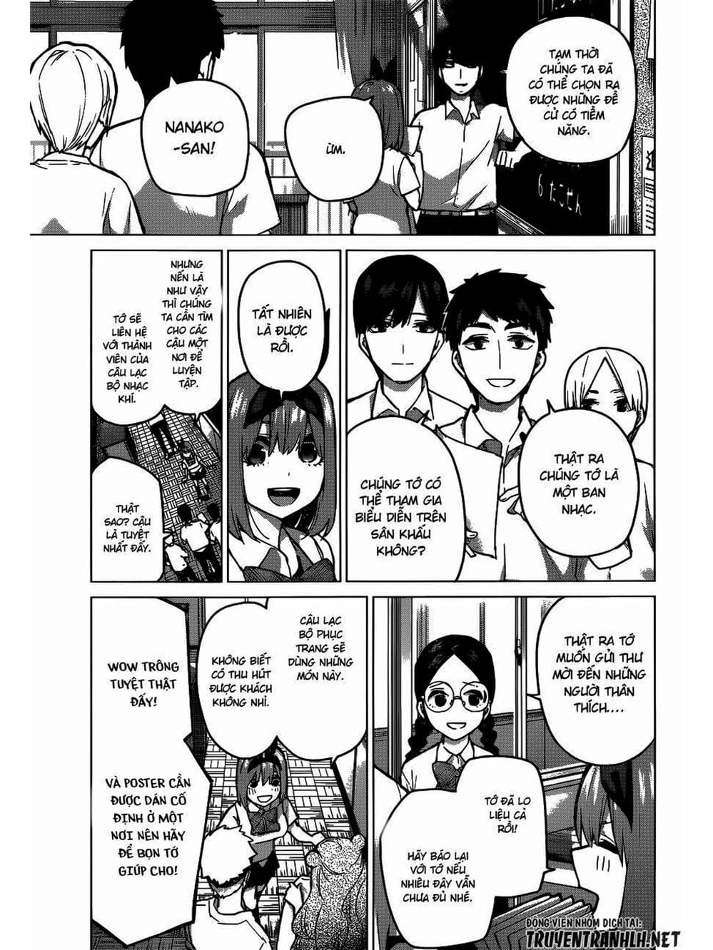 Truyện Tranh Nhà Có 5 Nàng Dâu - Gotoubun No Hanayome trang 6