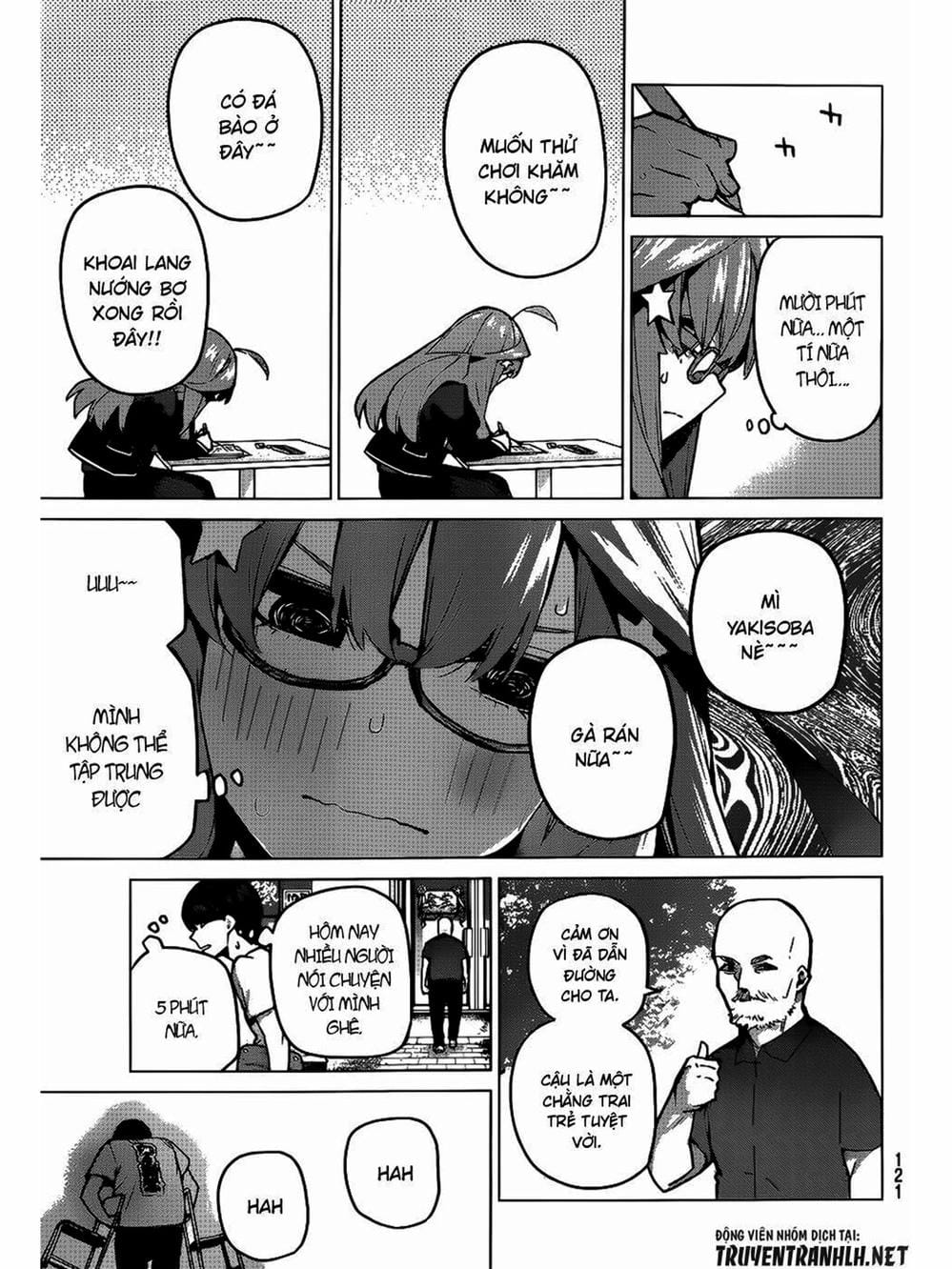 Truyện Tranh Nhà Có 5 Nàng Dâu - Gotoubun No Hanayome trang 6