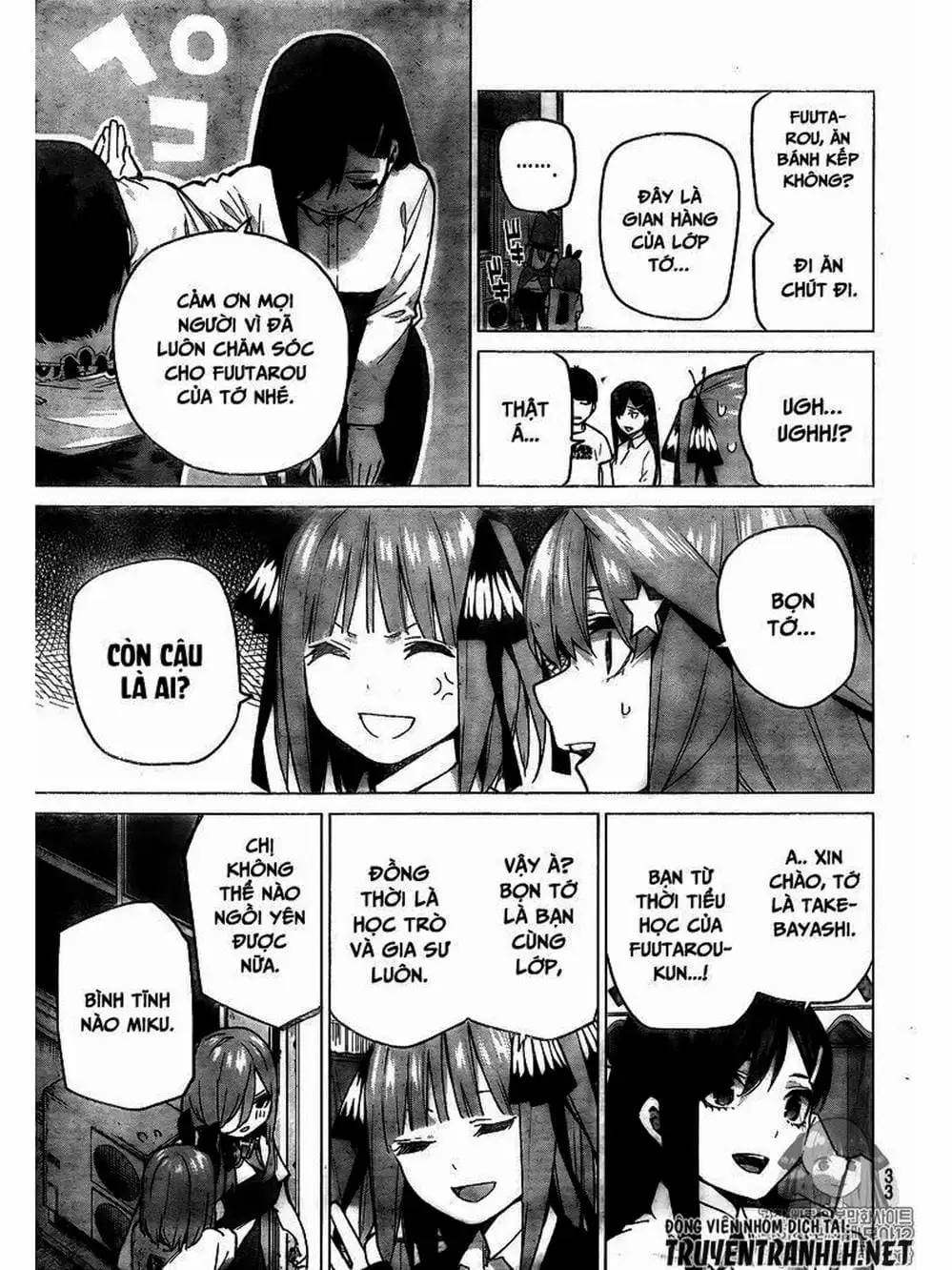 Truyện Tranh Nhà Có 5 Nàng Dâu - Gotoubun No Hanayome trang 6