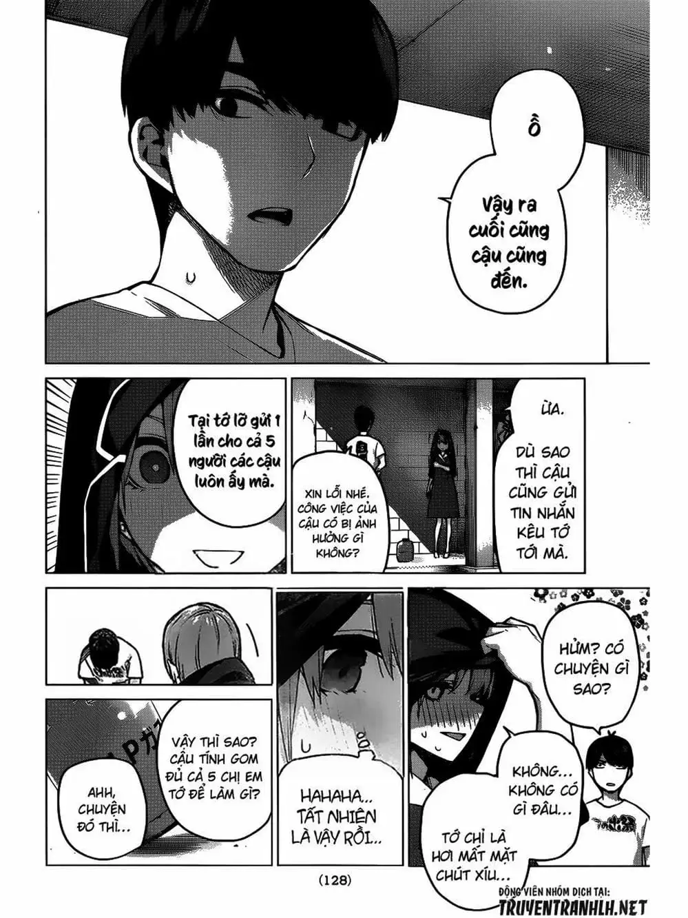 Truyện Tranh Nhà Có 5 Nàng Dâu - Gotoubun No Hanayome trang 6