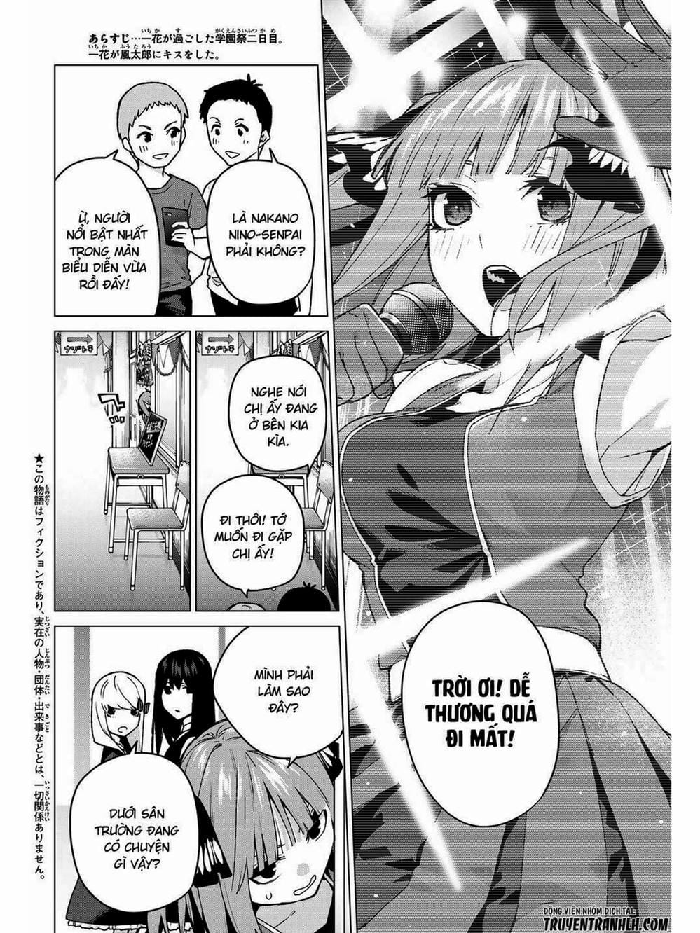 Truyện Tranh Nhà Có 5 Nàng Dâu - Gotoubun No Hanayome trang 6