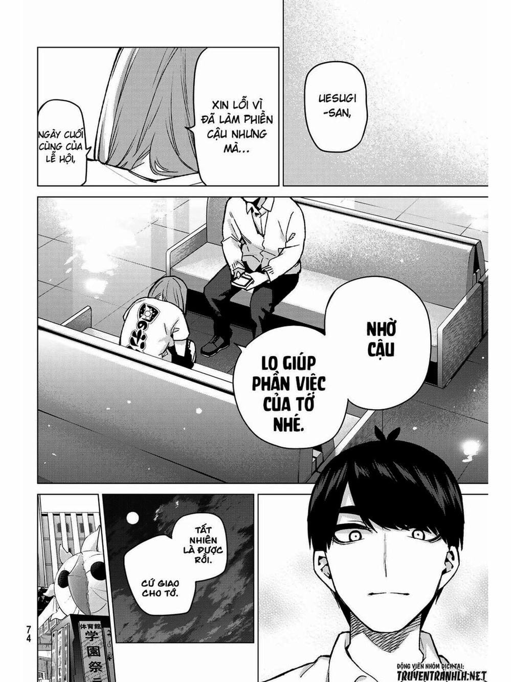 Truyện Tranh Nhà Có 5 Nàng Dâu - Gotoubun No Hanayome trang 6