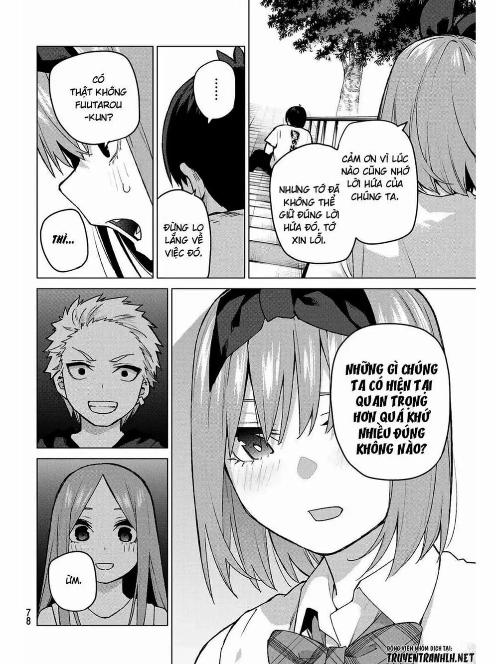 Truyện Tranh Nhà Có 5 Nàng Dâu - Gotoubun No Hanayome trang 6