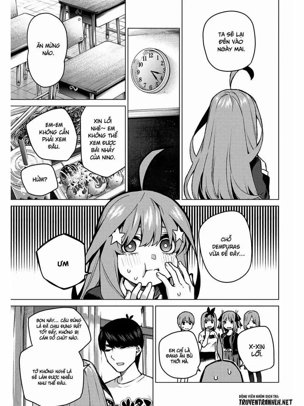 Truyện Tranh Nhà Có 5 Nàng Dâu - Gotoubun No Hanayome trang 6