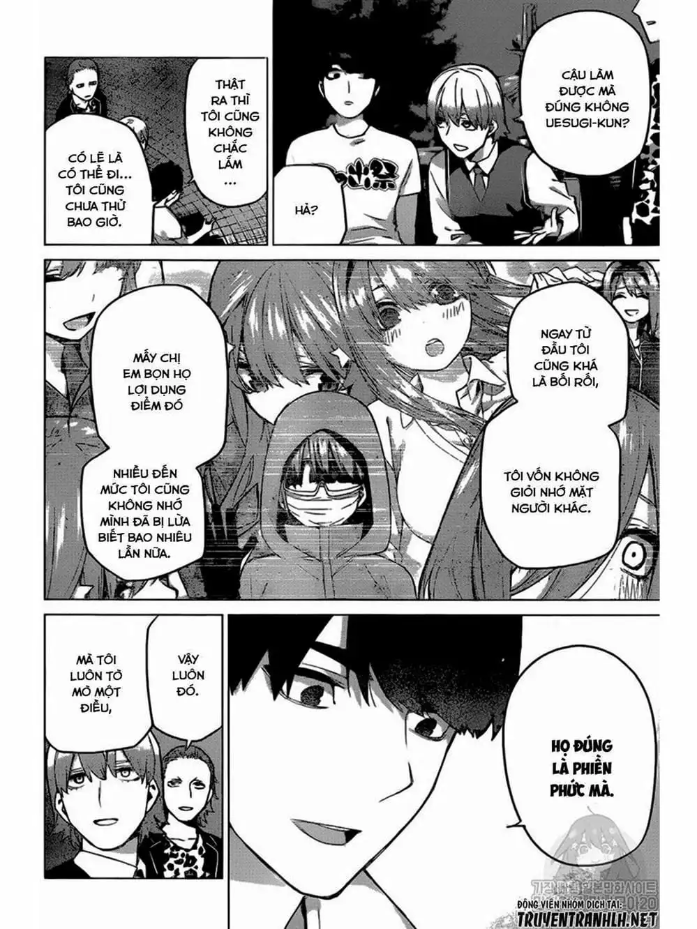 Truyện Tranh Nhà Có 5 Nàng Dâu - Gotoubun No Hanayome trang 6