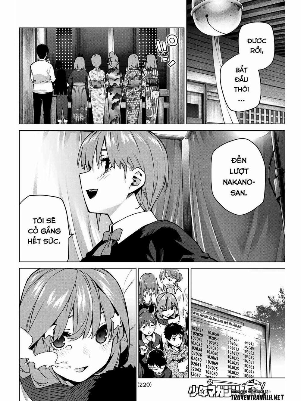 Truyện Tranh Nhà Có 5 Nàng Dâu - Gotoubun No Hanayome trang 6