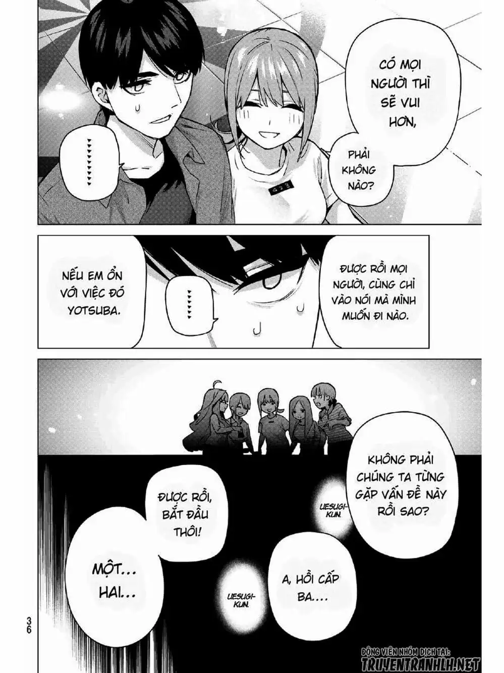 Truyện Tranh Nhà Có 5 Nàng Dâu - Gotoubun No Hanayome trang 6