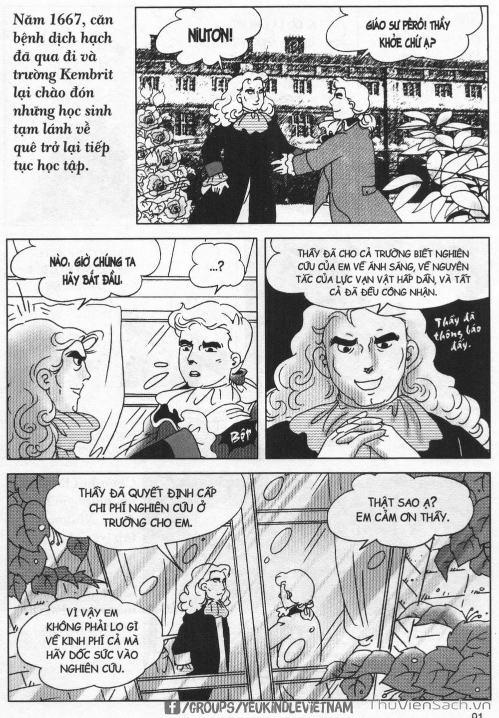 Truyện Tranh Danh Nhân Thế Giới - Niuton trang 2
