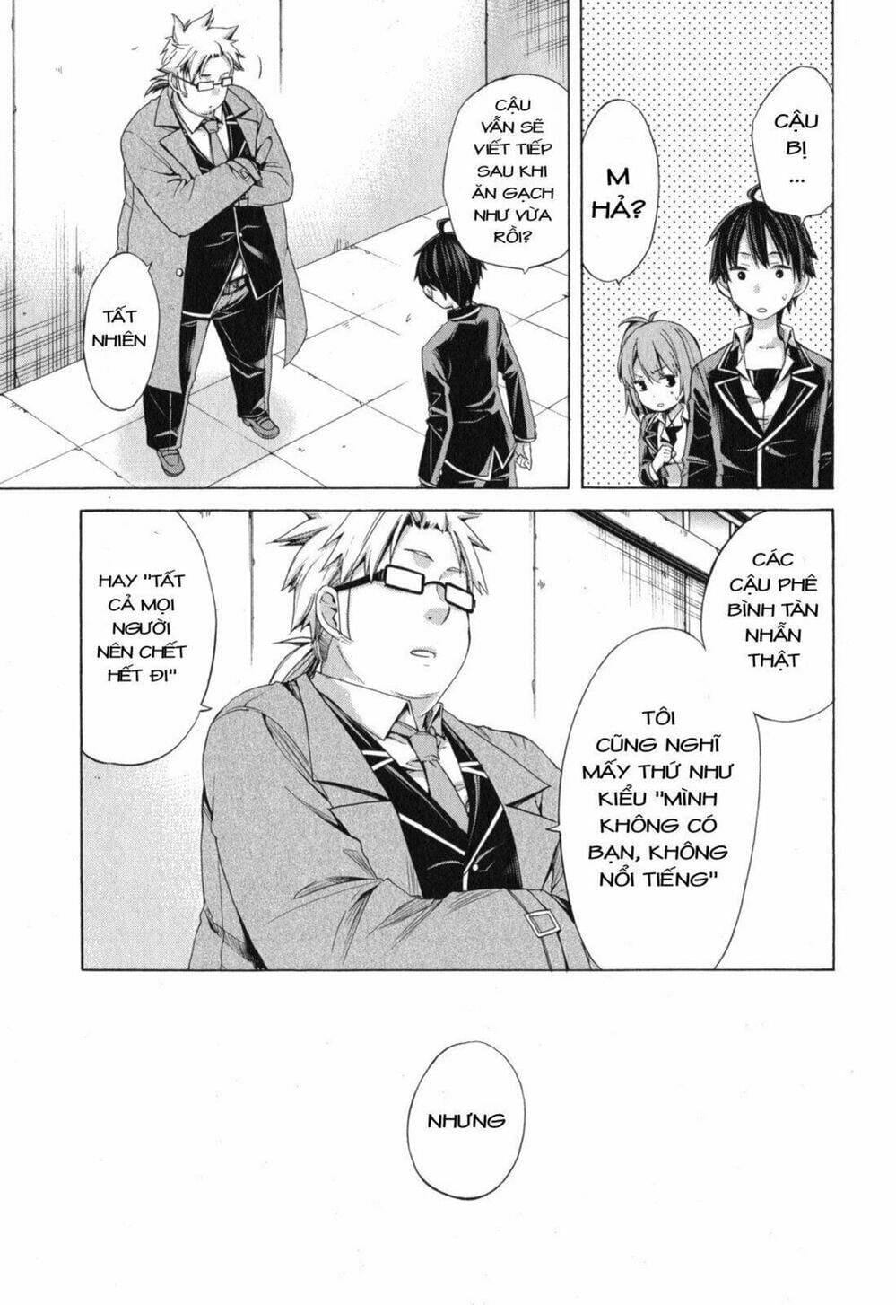 Truyện Tranh Chuyện Tình Thanh Xuân Bi Hài Của Tôi Quả Nhiên Là Sai Lầm - Oregairu trang 6