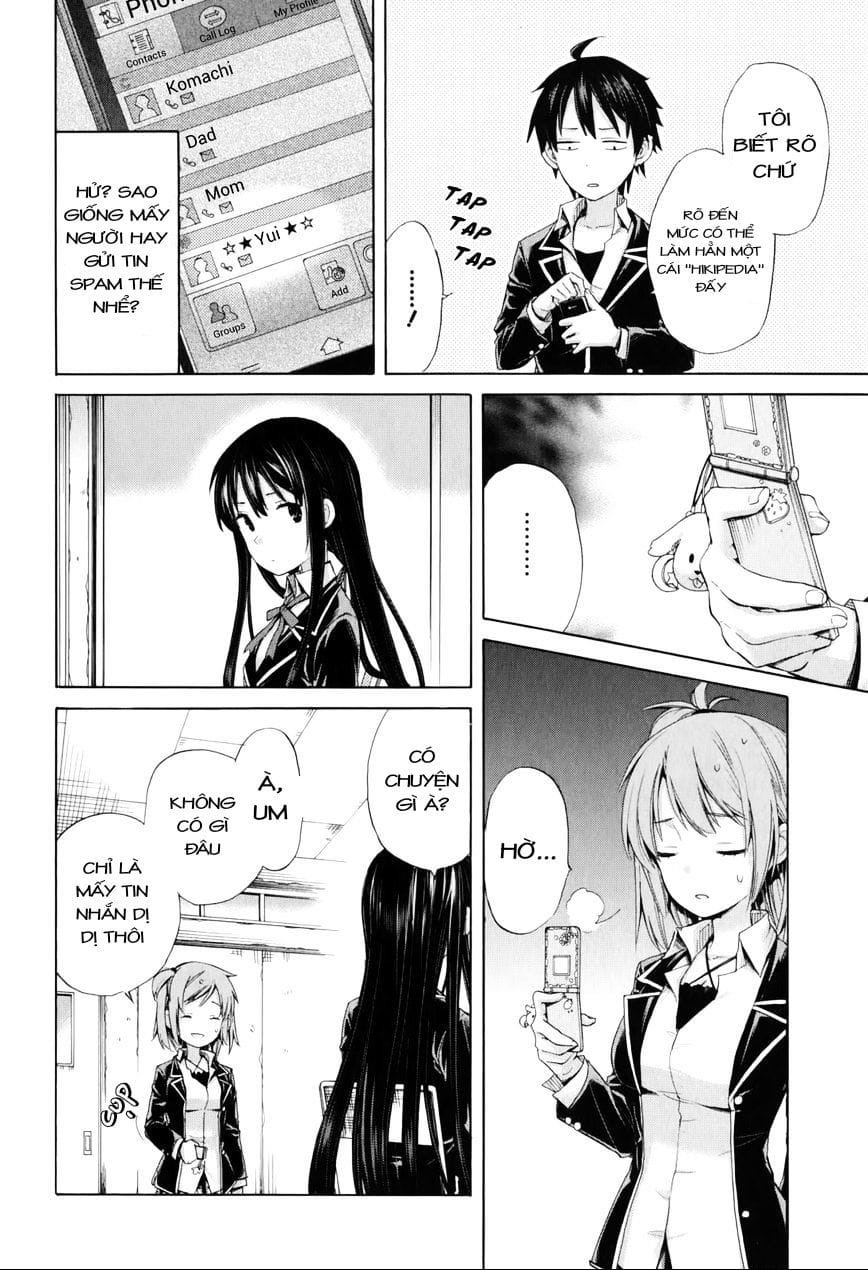 Truyện Tranh Chuyện Tình Thanh Xuân Bi Hài Của Tôi Quả Nhiên Là Sai Lầm - Oregairu trang 6