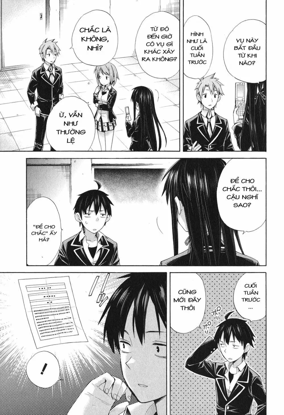 Truyện Tranh Chuyện Tình Thanh Xuân Bi Hài Của Tôi Quả Nhiên Là Sai Lầm - Oregairu trang 6