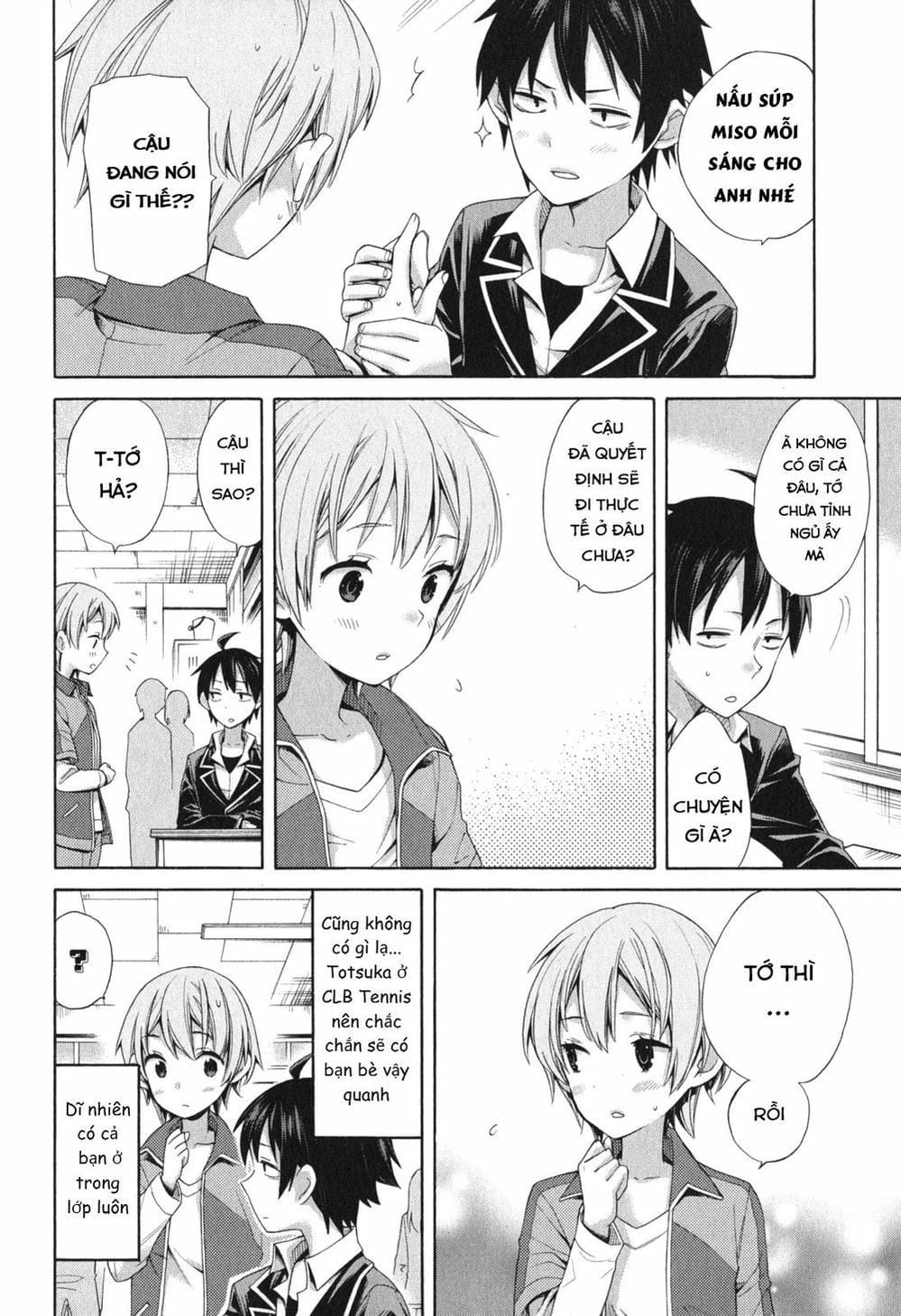 Truyện Tranh Chuyện Tình Thanh Xuân Bi Hài Của Tôi Quả Nhiên Là Sai Lầm - Oregairu trang 6