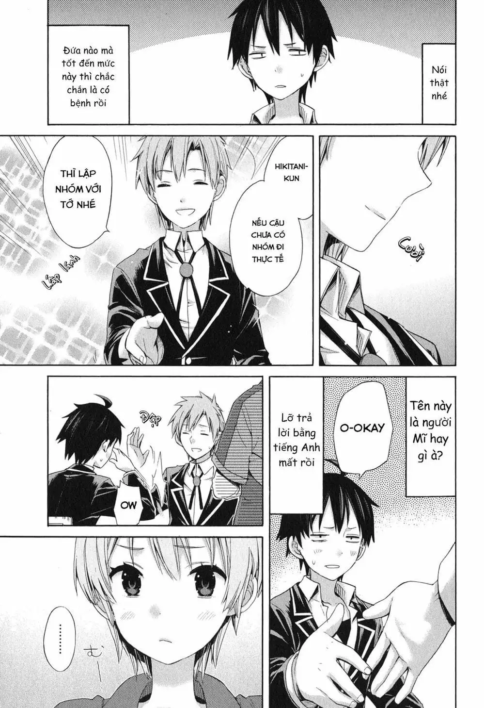 Truyện Tranh Chuyện Tình Thanh Xuân Bi Hài Của Tôi Quả Nhiên Là Sai Lầm - Oregairu trang 6