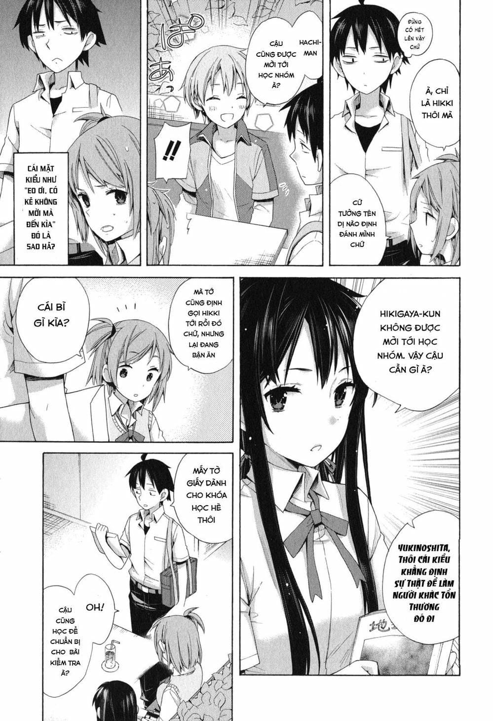 Truyện Tranh Chuyện Tình Thanh Xuân Bi Hài Của Tôi Quả Nhiên Là Sai Lầm - Oregairu trang 6