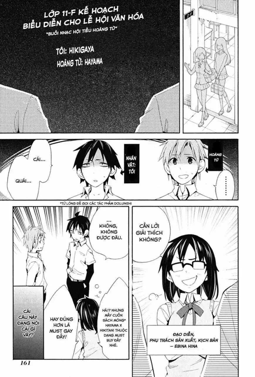 Truyện Tranh Chuyện Tình Thanh Xuân Bi Hài Của Tôi Quả Nhiên Là Sai Lầm - Oregairu trang 6