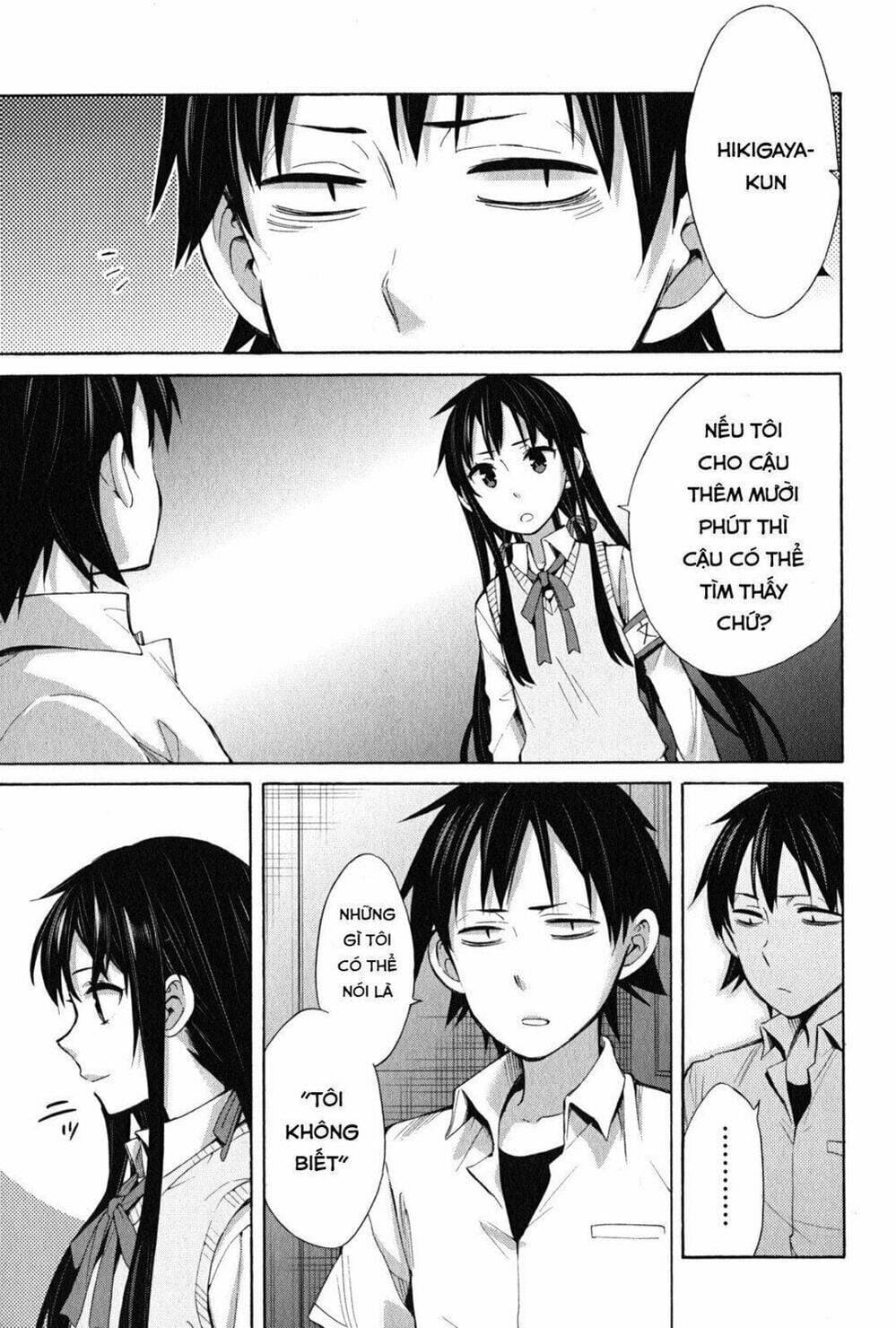 Truyện Tranh Chuyện Tình Thanh Xuân Bi Hài Của Tôi Quả Nhiên Là Sai Lầm - Oregairu trang 6