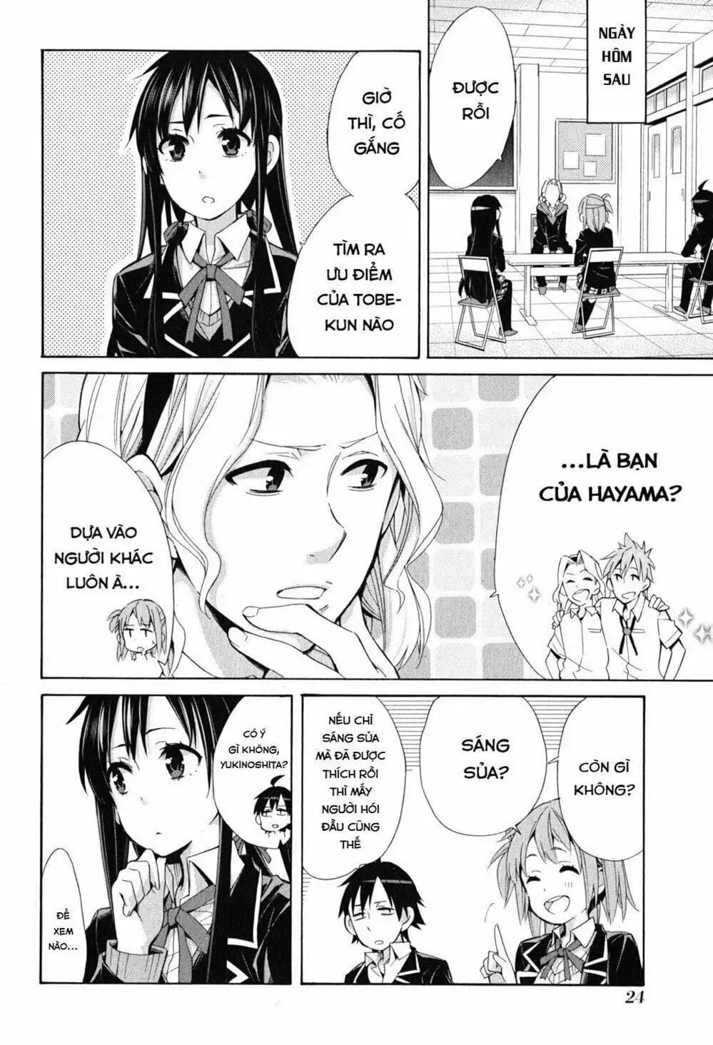 Truyện Tranh Chuyện Tình Thanh Xuân Bi Hài Của Tôi Quả Nhiên Là Sai Lầm - Oregairu trang 6